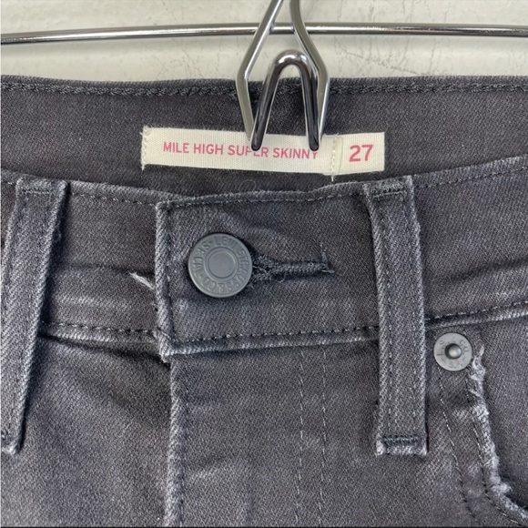 LEVI’S Mile High Super Skinny Distressed Jeans size 27 - Picture 11 of 12